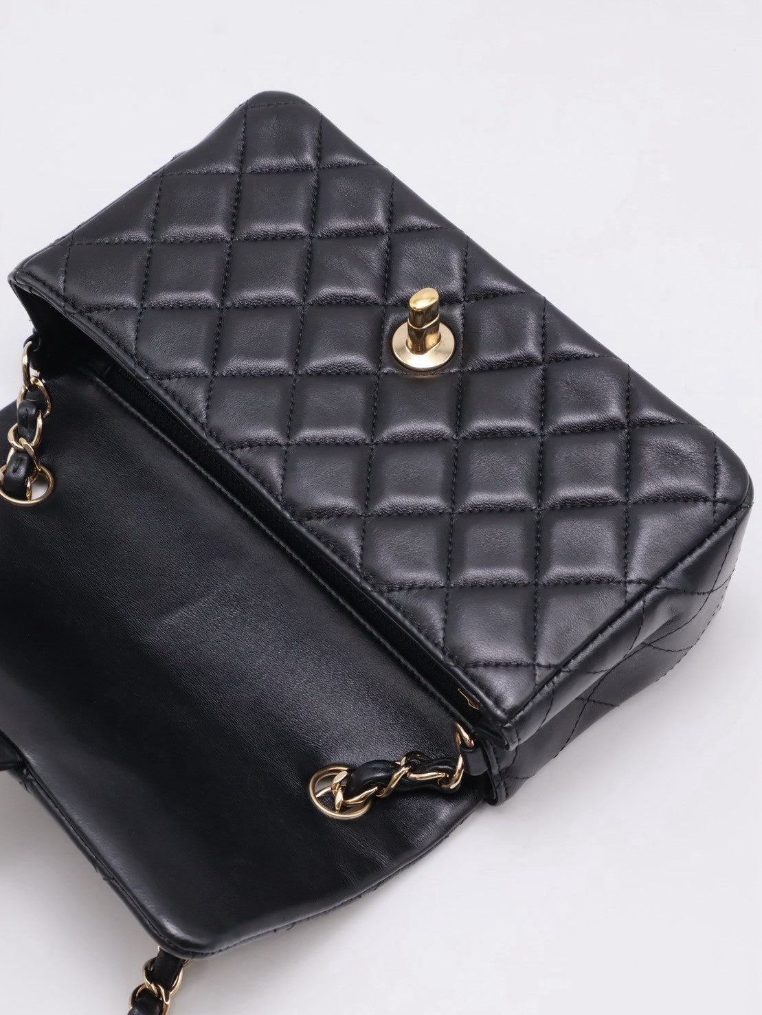 CHANEL 經典口蓋包Mini CF20 - 黑金
