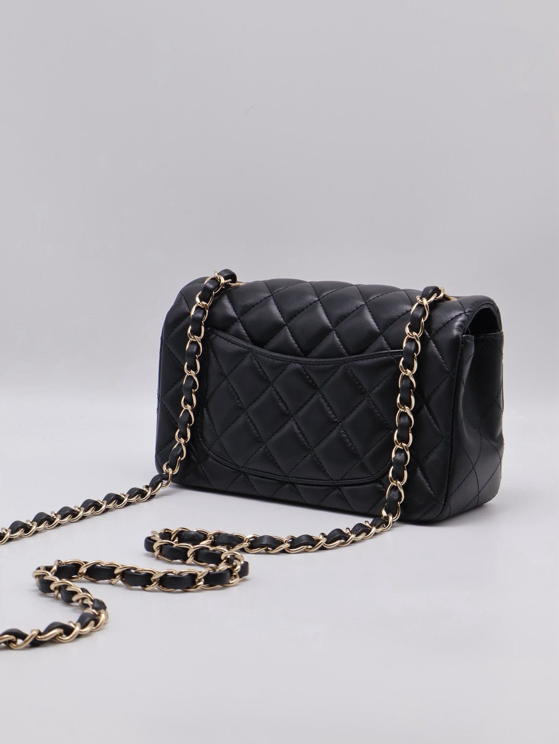 CHANEL 經典口蓋包Mini CF20 - 黑金