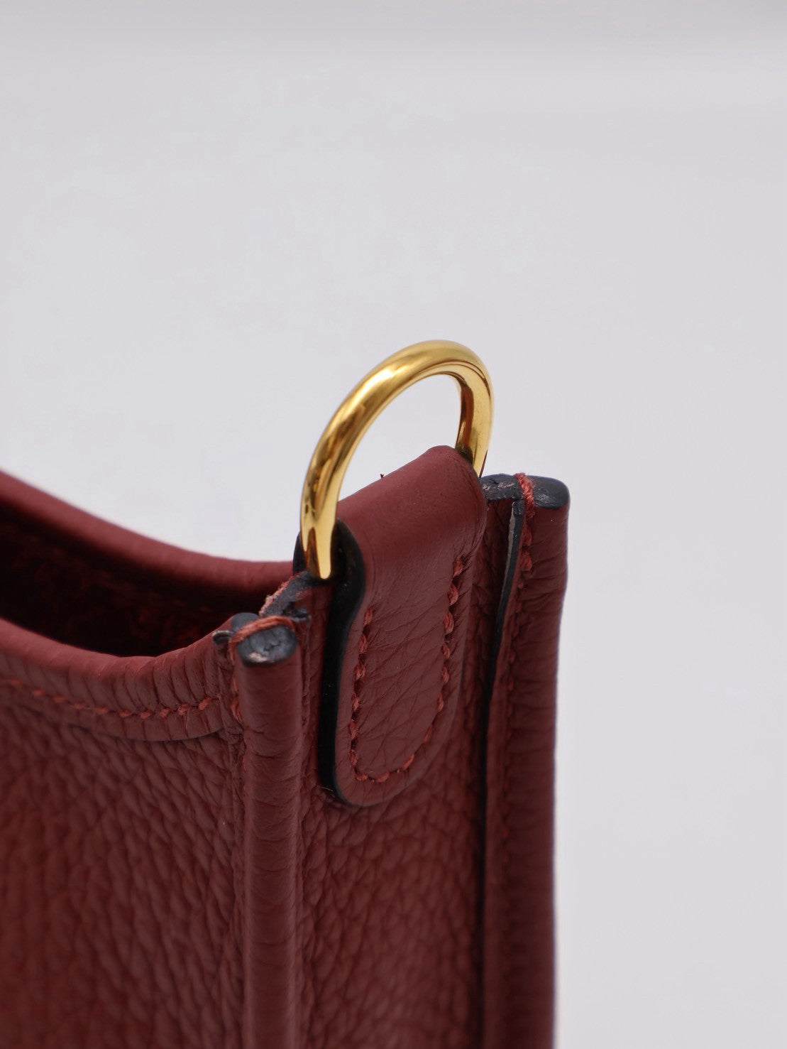 HERMES Mini Evelyne - Rouge H 55 愛馬仕紅金 B