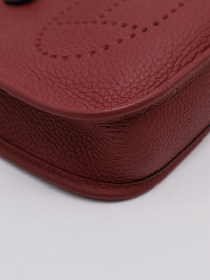 HERMES Mini Evelyne - Rouge H 55 愛馬仕紅金 B