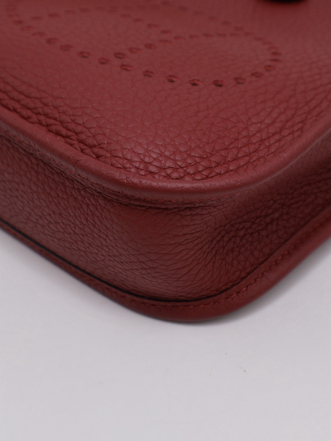 HERMES Mini Evelyne - Rouge H 55 愛馬仕紅金 B
