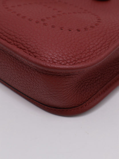 HERMES Mini Evelyne - Rouge H 55 愛馬仕紅金 B