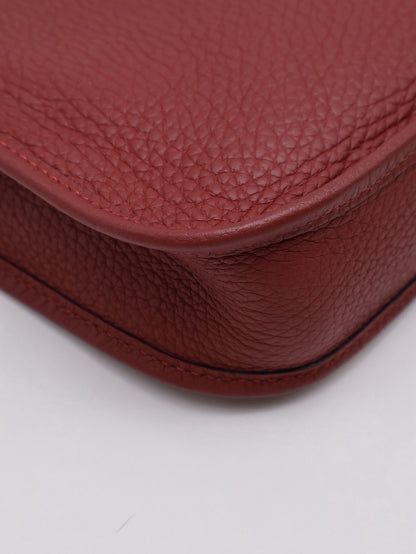 HERMES Mini Evelyne - Rouge H 55 愛馬仕紅金 B