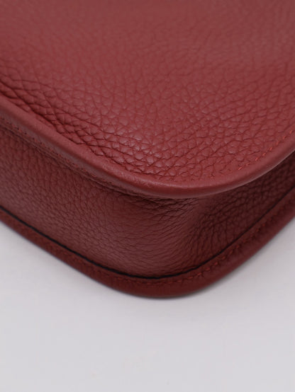 HERMES Mini Evelyne - Rouge H 55 愛馬仕紅金 B
