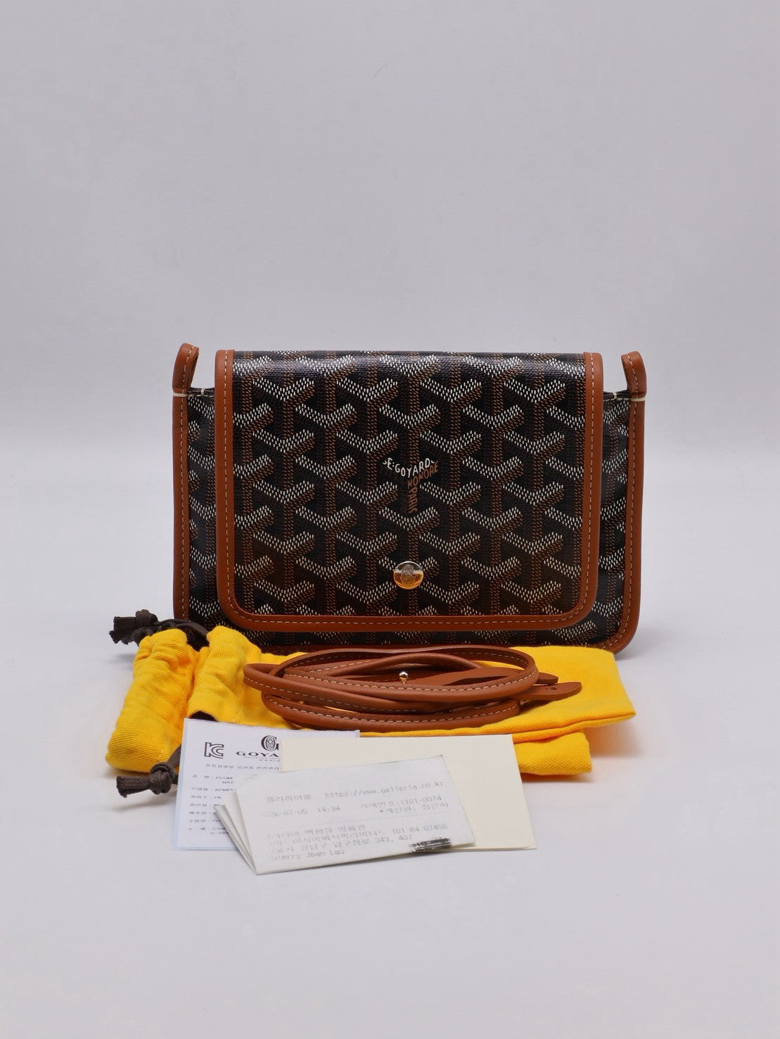 GOYARD Plumet 信封小包 - 棕
