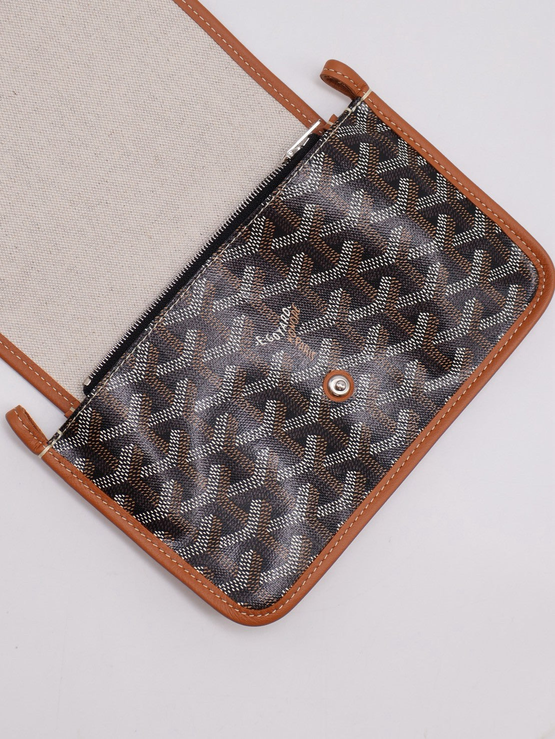 GOYARD Plumet 信封小包 - 棕