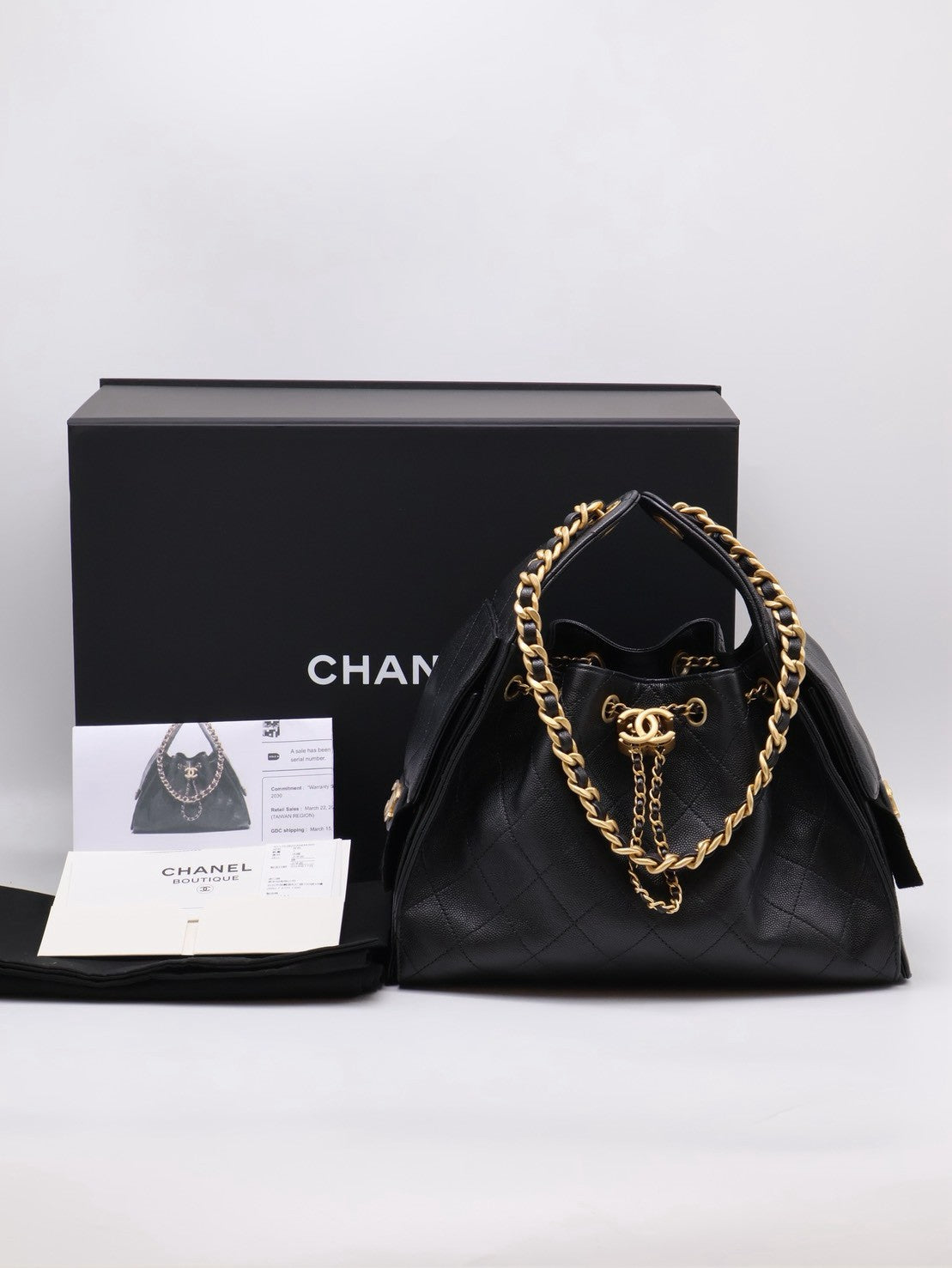 CHANEL 25 Hobo Bag - 小號黑金