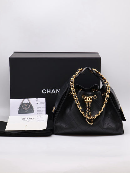 CHANEL 25 Hobo Bag - 小號黑金