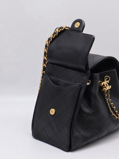 CHANEL 25 Hobo Bag - 小號黑金