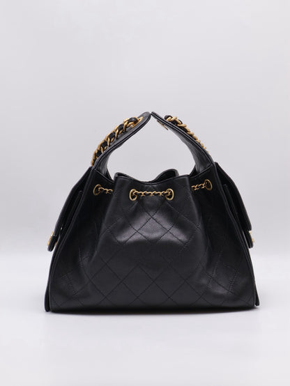 CHANEL 25 Hobo Bag - 小號黑金