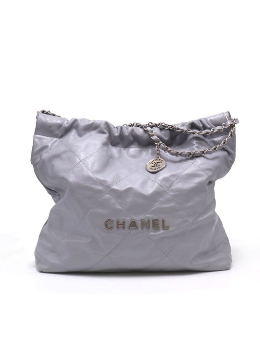 CHANEL 22 Bag - 中號灰銀