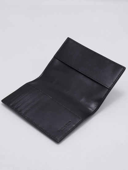 BOTTEGA VENETA Cassette經典編織護照夾 - 黑
