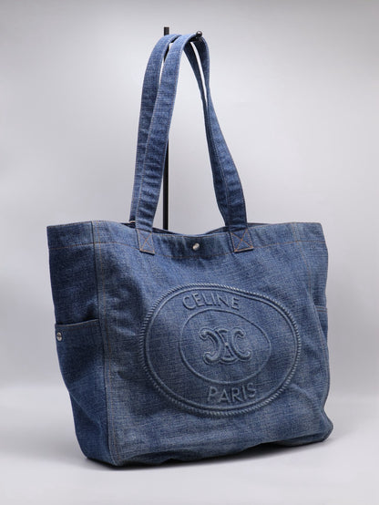 CELINE 牛仔托特包