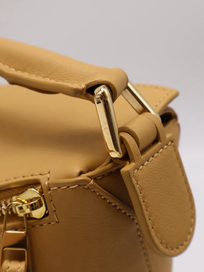 LOEWE Puzzle小牛皮手袋 - 小號薑黃色