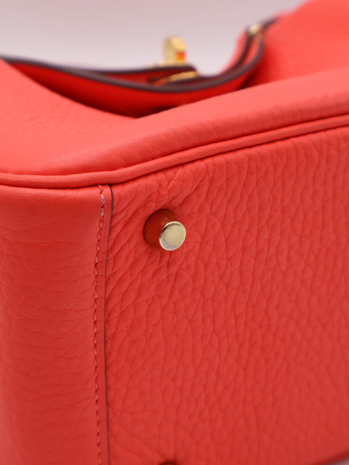 HERMES Mini Lindy - Rose Texas 0E 德克薩斯粉金 Z