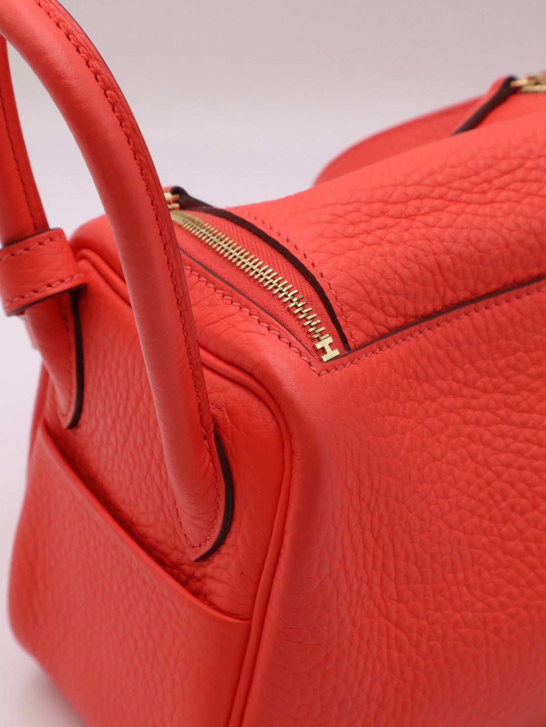HERMES Mini Lindy - Rose Texas 0E 德克薩斯粉金 Z