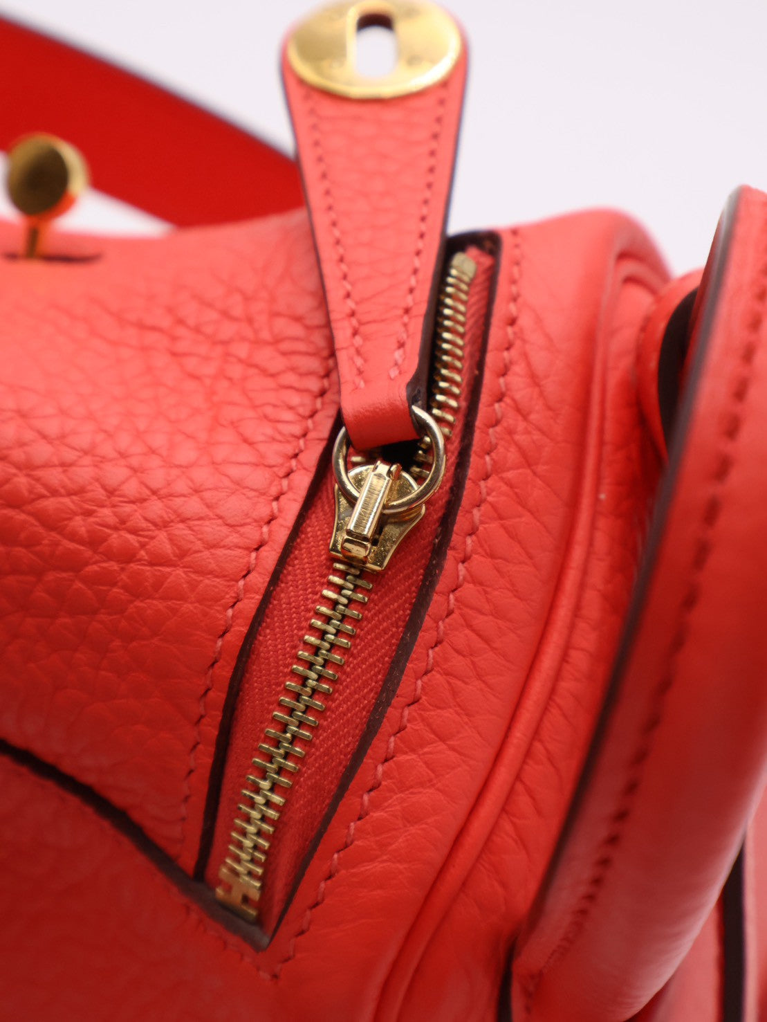 HERMES Mini Lindy - Rose Texas 0E 德克薩斯粉金 Z