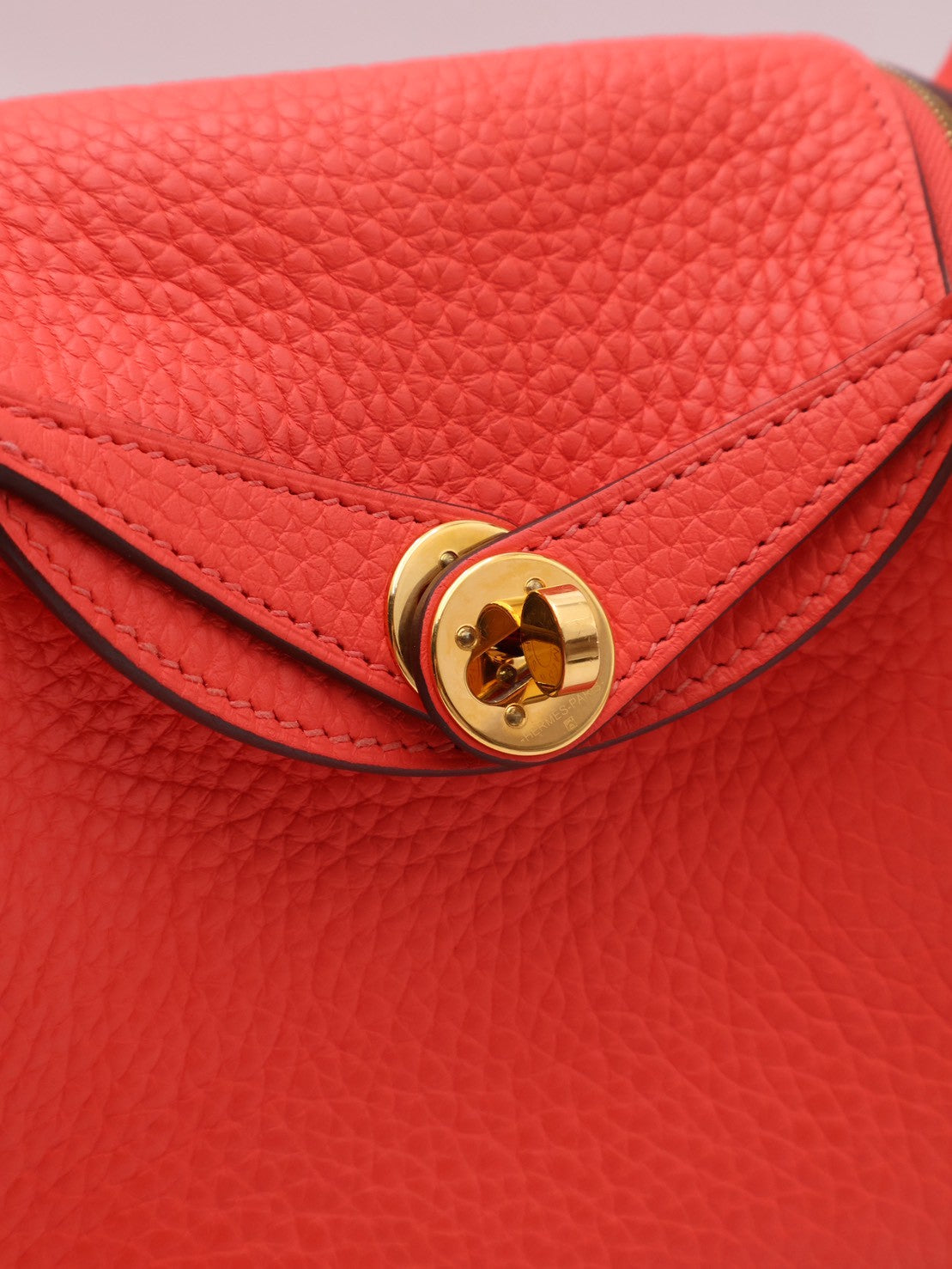 HERMES Mini Lindy - Rose Texas 0E 德克薩斯粉金 Z