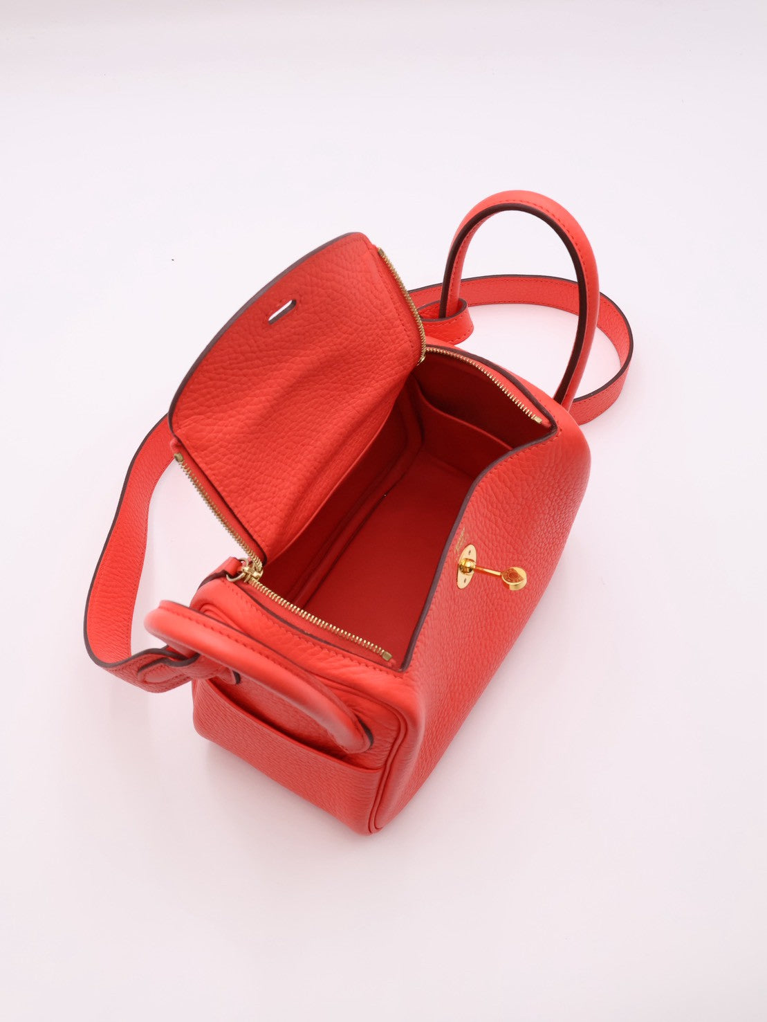 HERMES Mini Lindy - Rose Texas 0E 德克薩斯粉金 Z