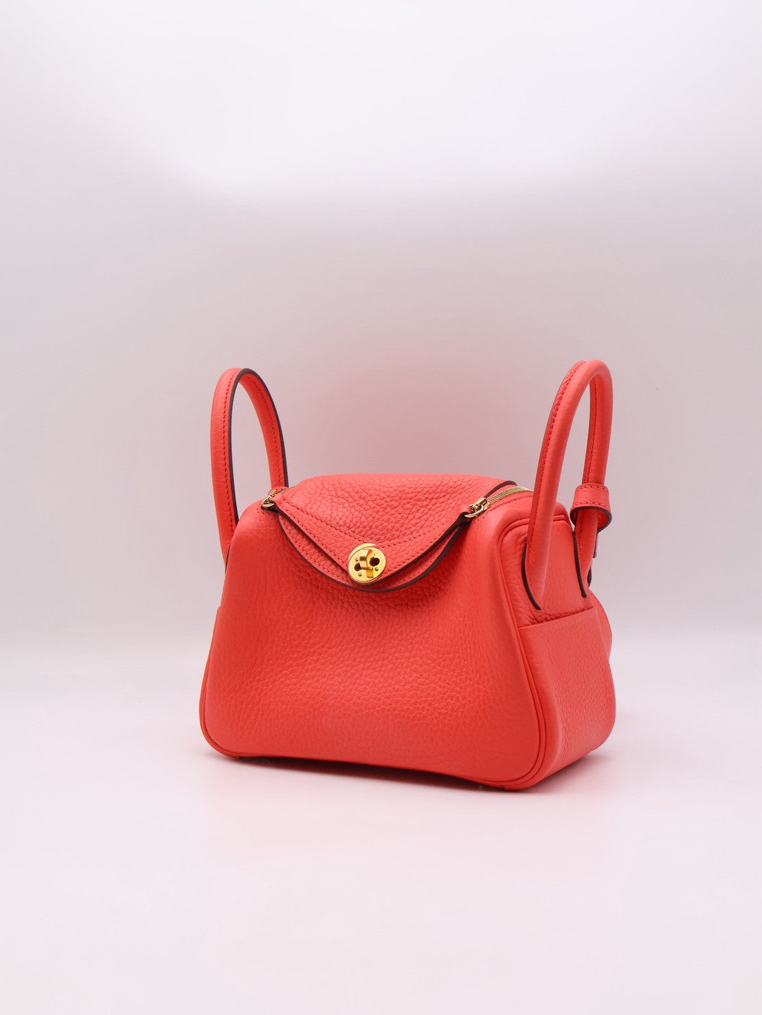 HERMES Mini Lindy - Rose Texas 0E 德克薩斯粉金 Z