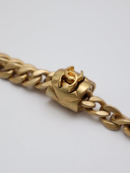 CHANEL 23B金柱調節釦Hobo - 白金