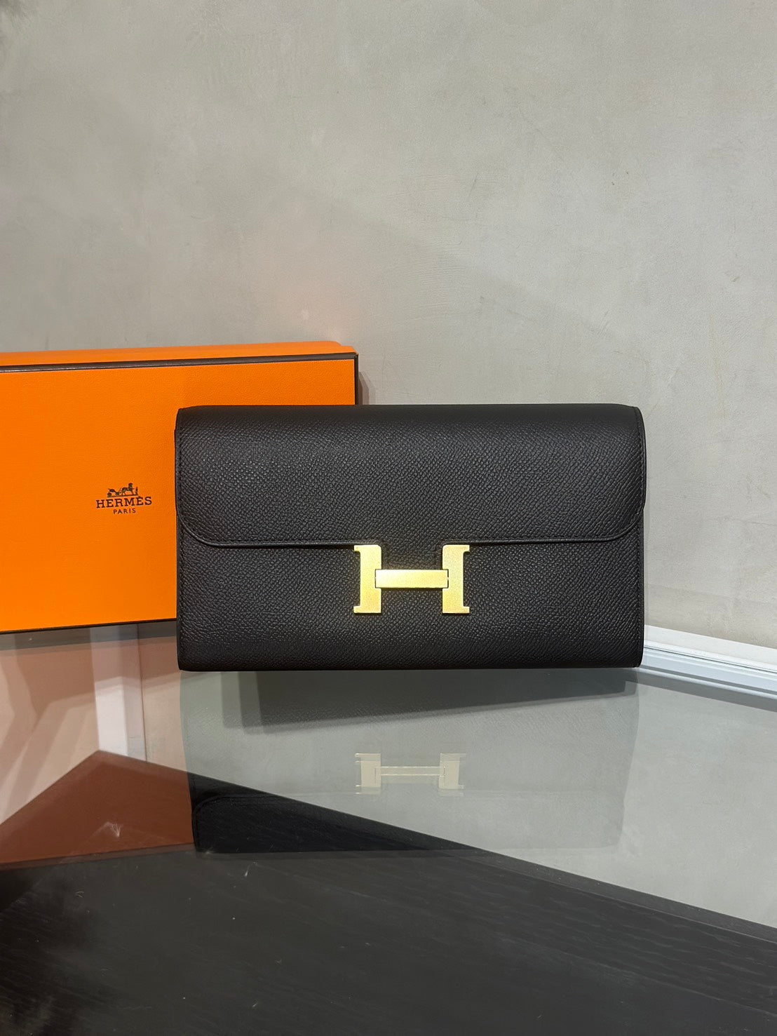 HERMES Constance To Go - Noir 89 黑金 Y