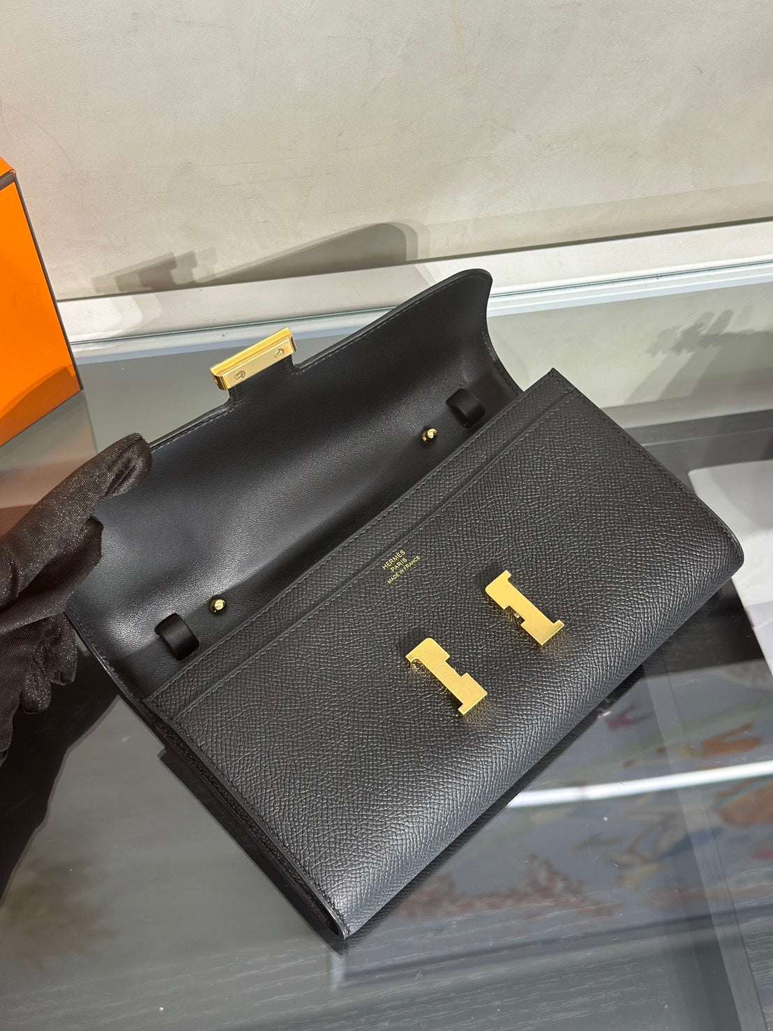 HERMES Constance To Go - Noir 89 黑金 Y