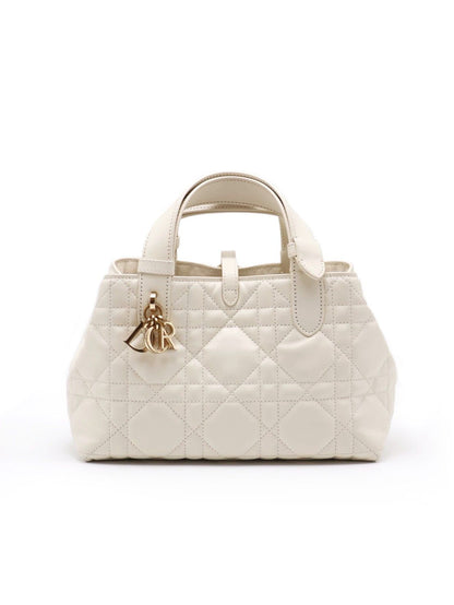DIOR Toujours小牛皮托特包 - 小號白金