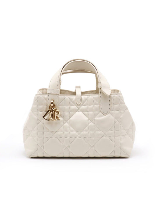 DIOR Toujours小牛皮托特包 - 小號白金