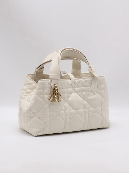 DIOR Toujours小牛皮托特包 - 小號白金