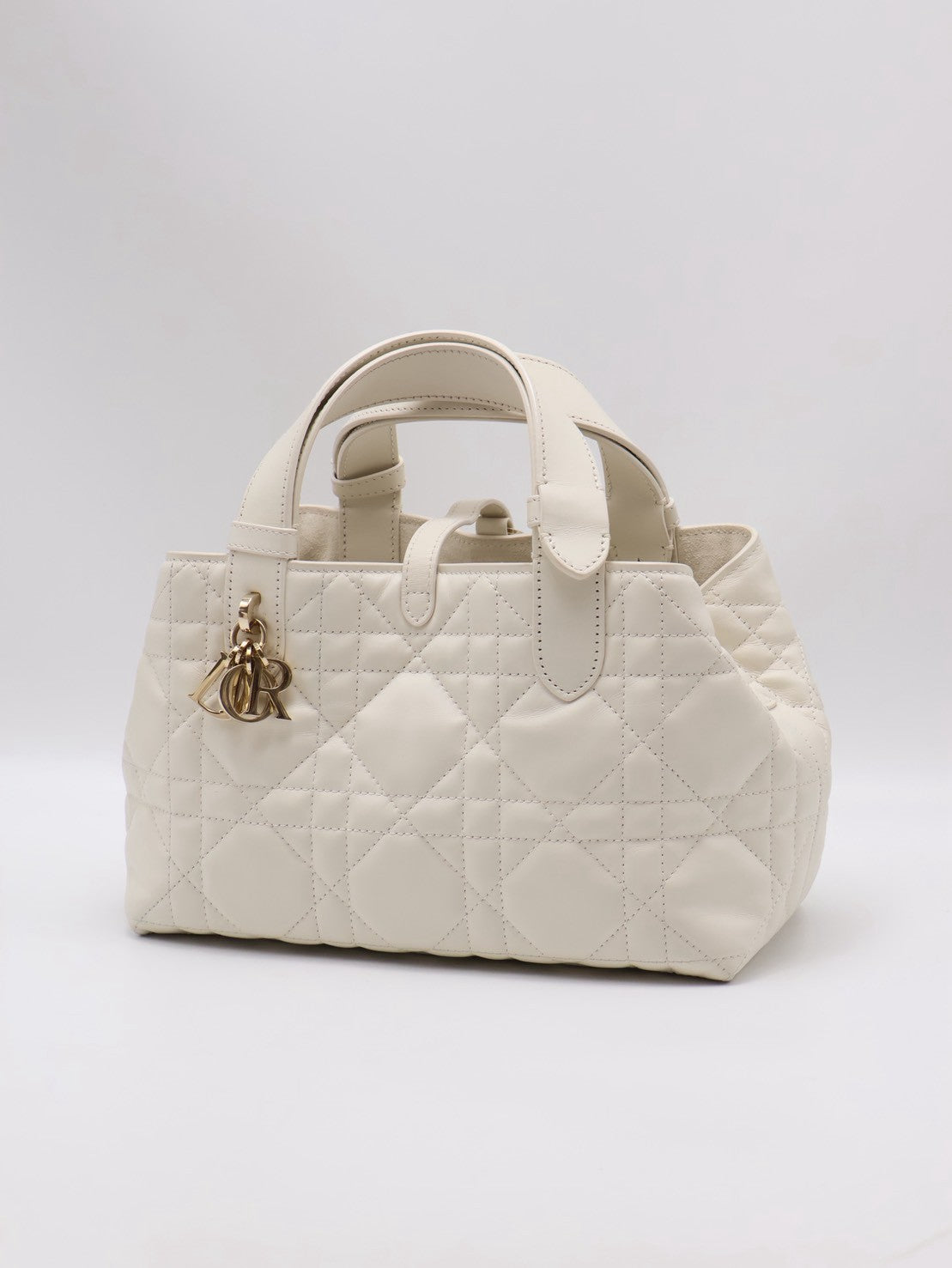 DIOR Toujours小牛皮托特包 - 小號白金