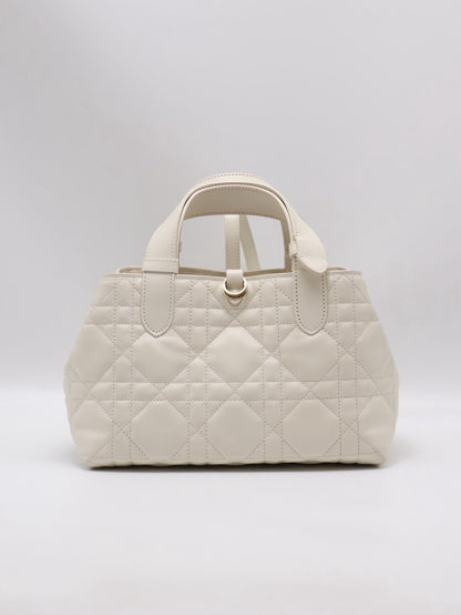 DIOR Toujours小牛皮托特包 - 小號白金
