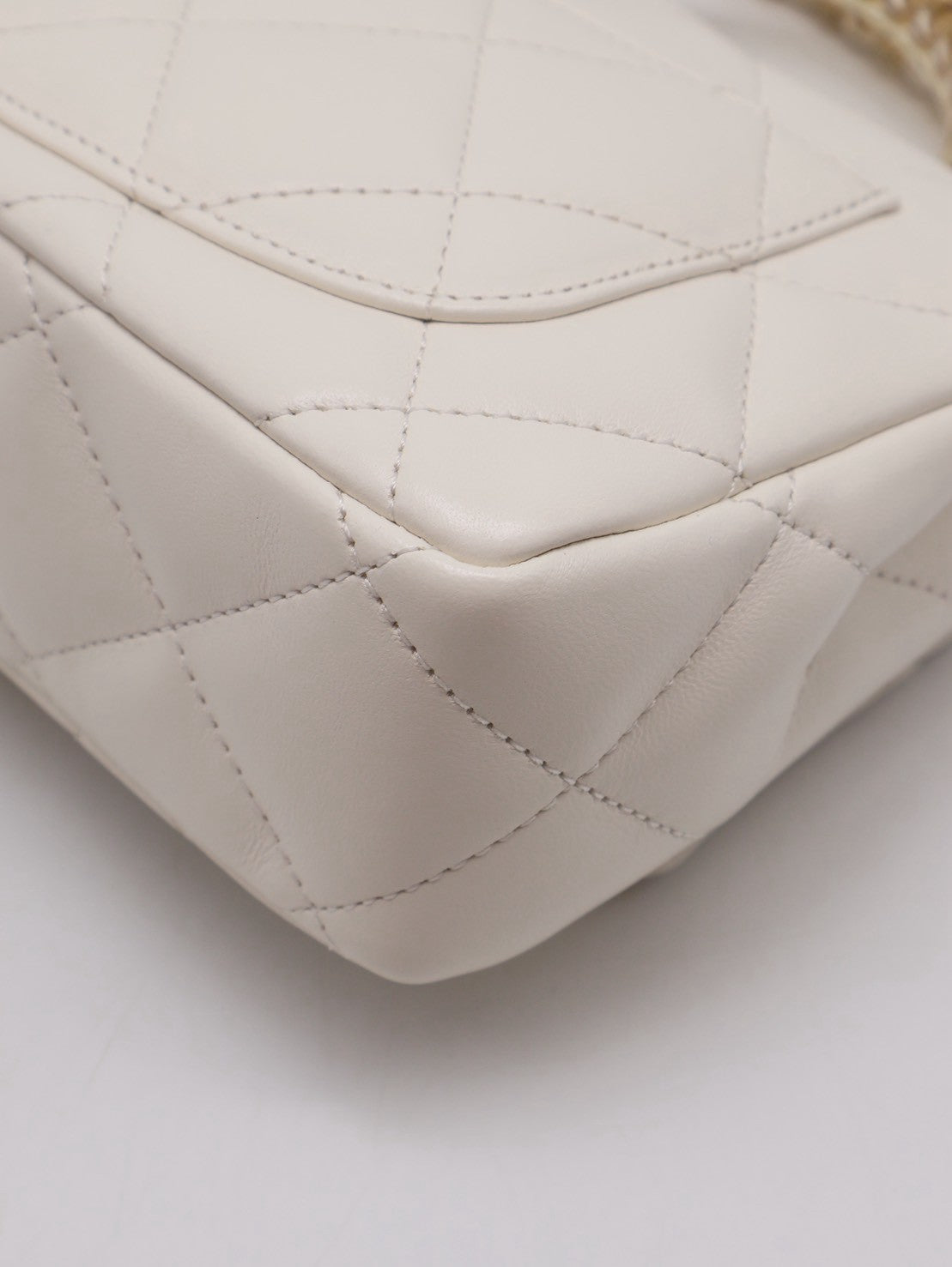 CHANEL 24S壓克力手提Mini CF20 - 白金