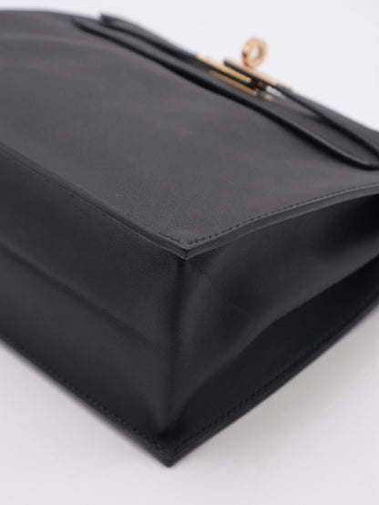 HERMES Kelly danse ll - Noir 89 黑玫瑰金 U