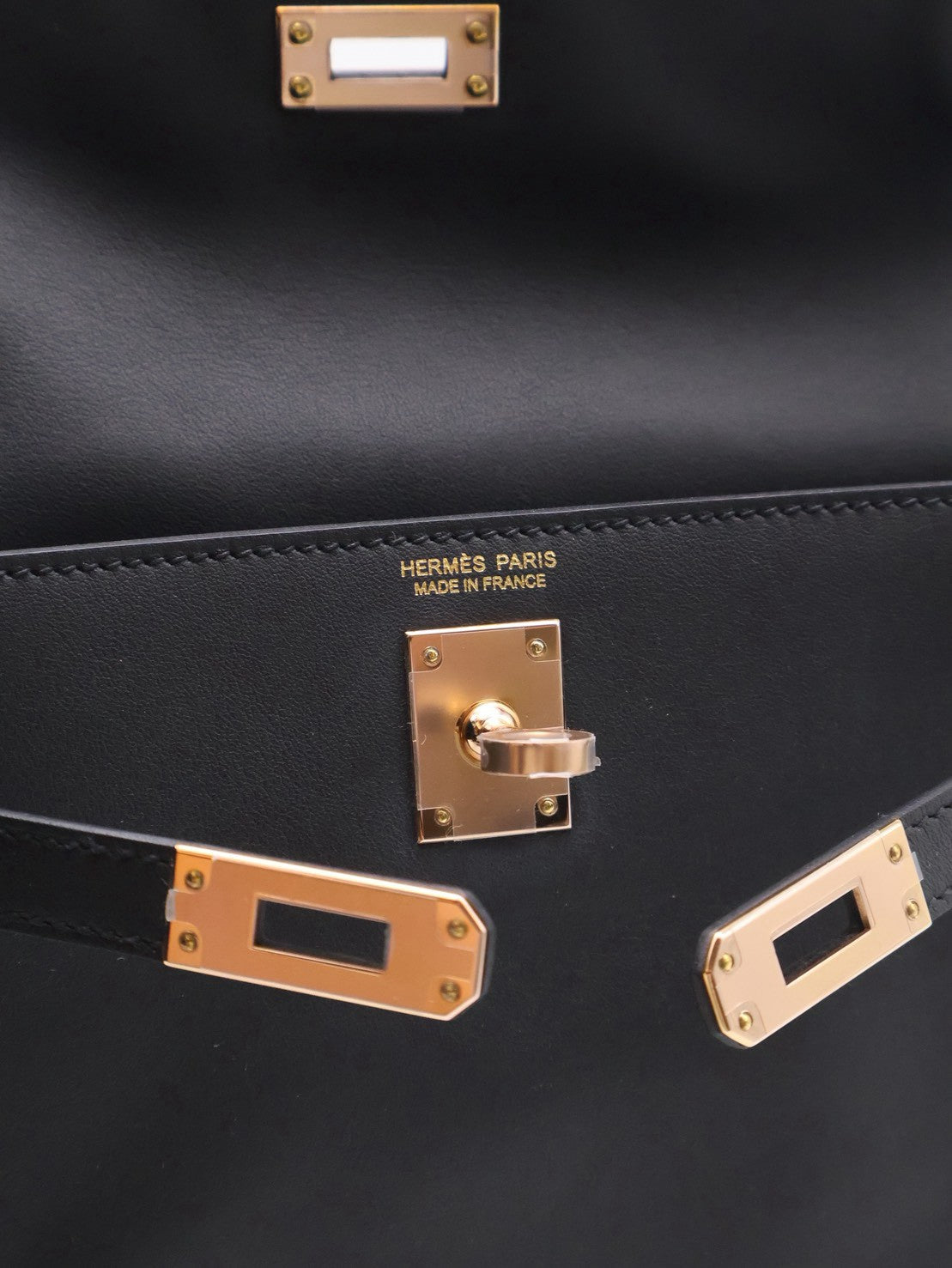 HERMES Kelly danse ll - Noir 89 黑玫瑰金 U