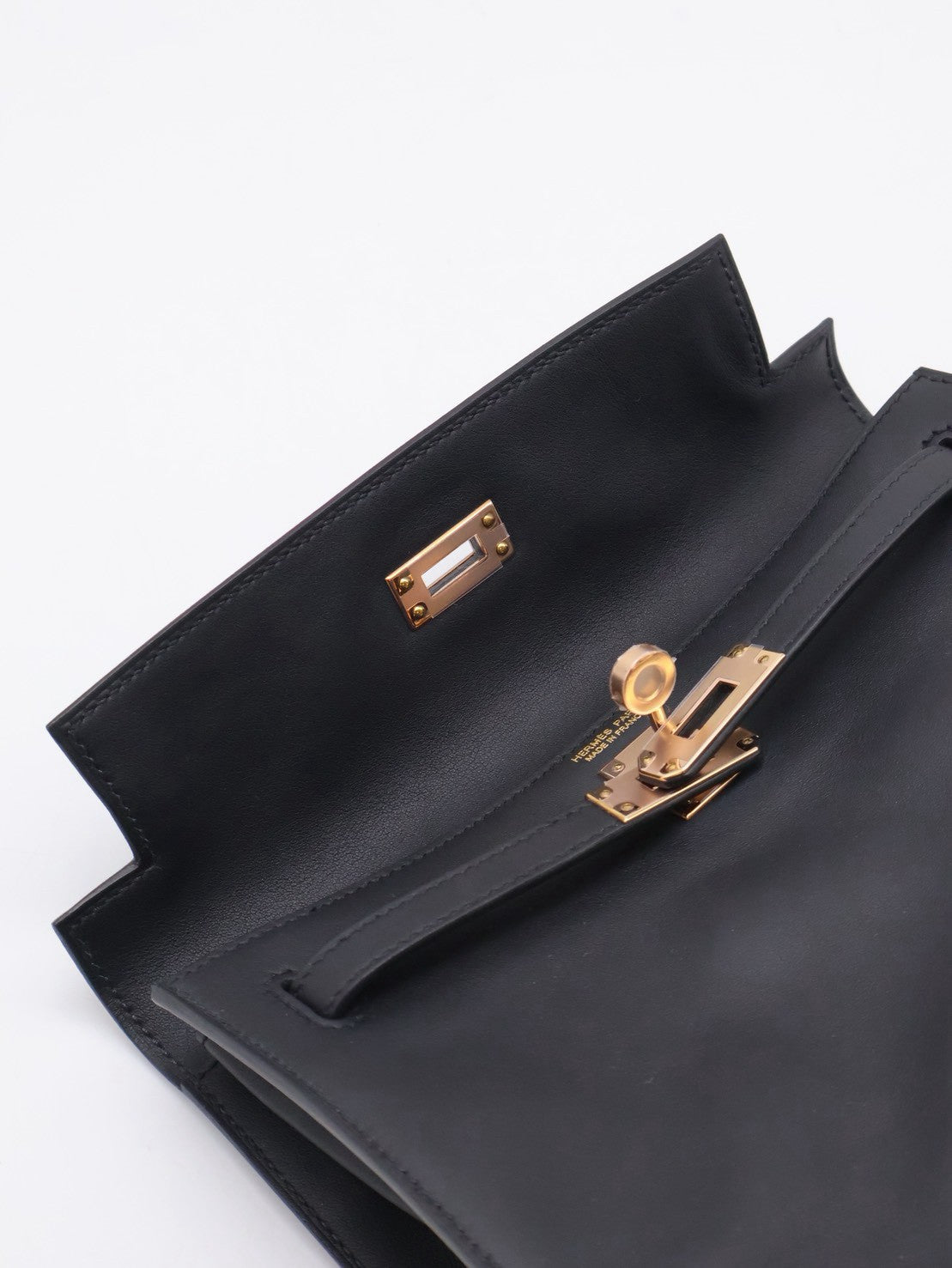 HERMES Kelly danse ll - Noir 89 黑玫瑰金 U