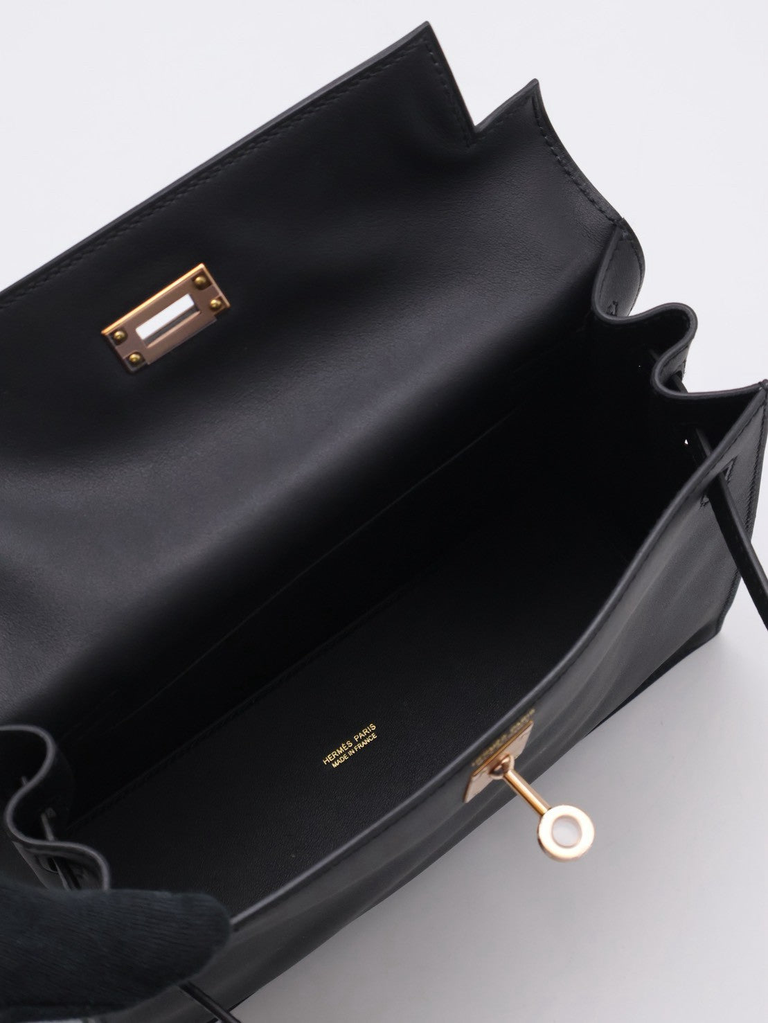 HERMES Kelly danse ll - Noir 89 黑玫瑰金 U