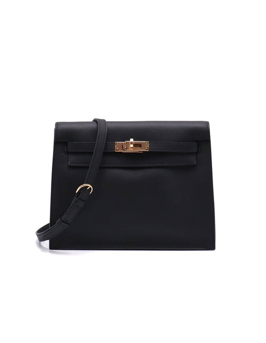 HERMES Kelly danse ll - Noir 89 黑玫瑰金 U