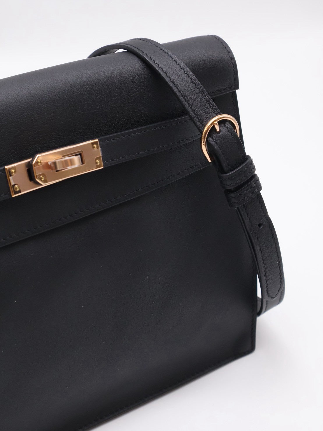HERMES Kelly danse ll - Noir 89 黑玫瑰金 U