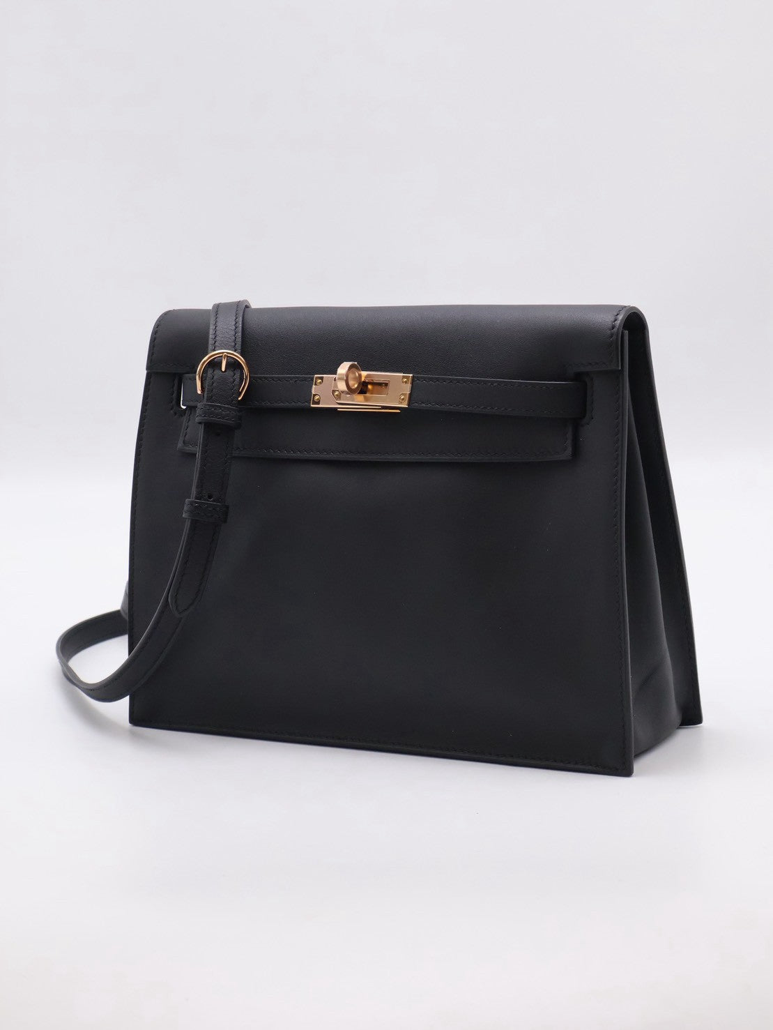 HERMES Kelly danse ll - Noir 89 黑玫瑰金 U