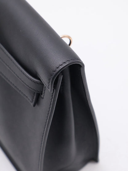 HERMES Kelly danse ll - Noir 89 黑玫瑰金 U