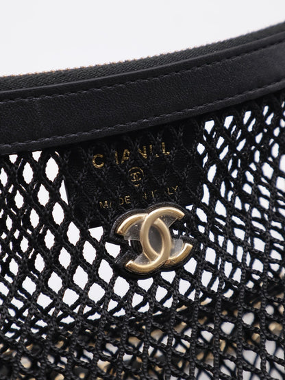 CHANEL 25S漁網網格單肩包