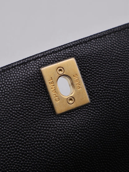 CHANEL Coco Handle V紋 -  小號黑金26開