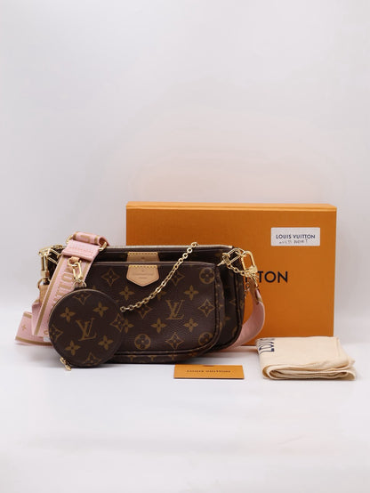 LOUIS VUITTON 五合一麻將包 - 粉