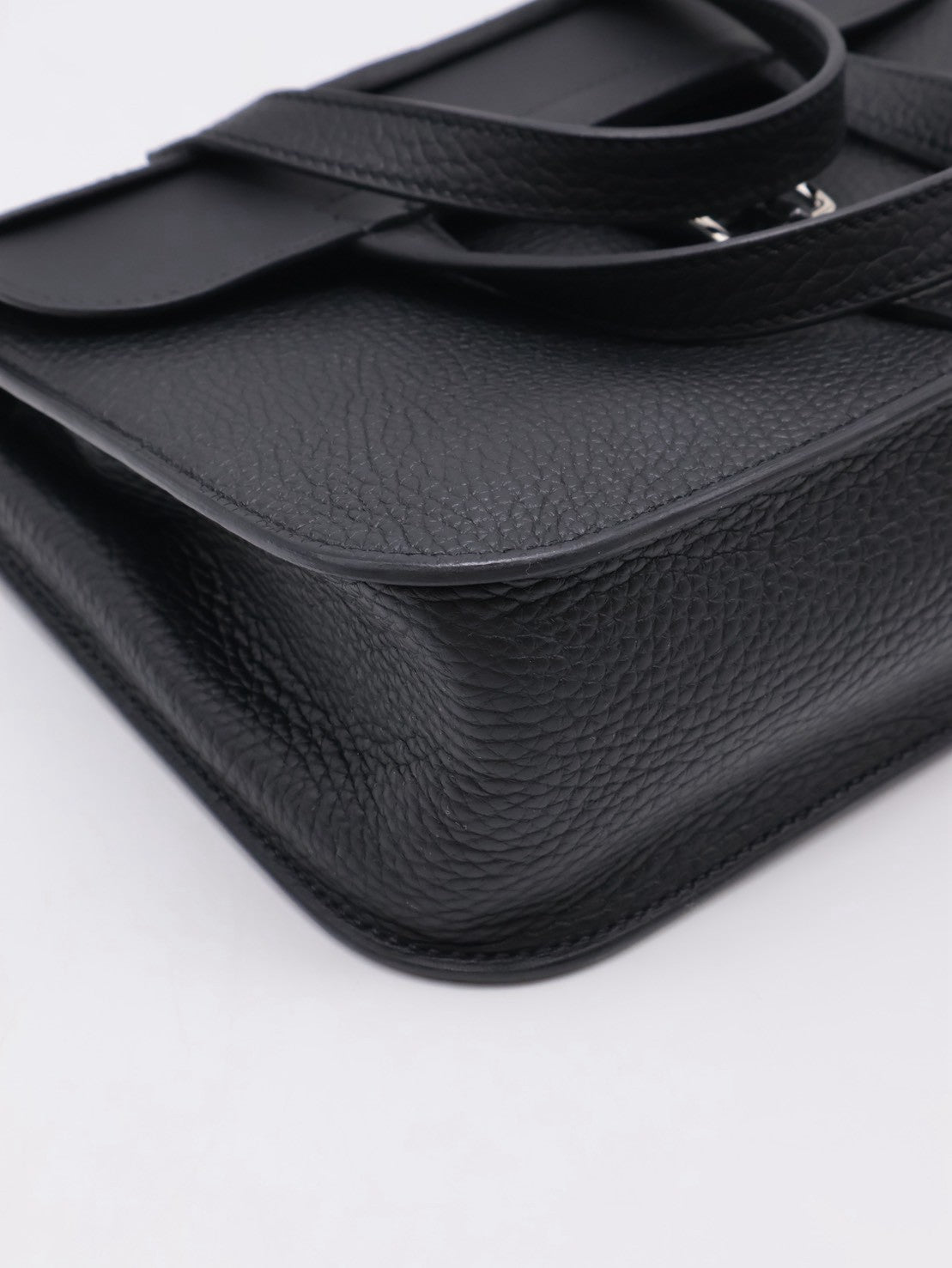 HERMES Halzan 25 - Noir 黑銀 W