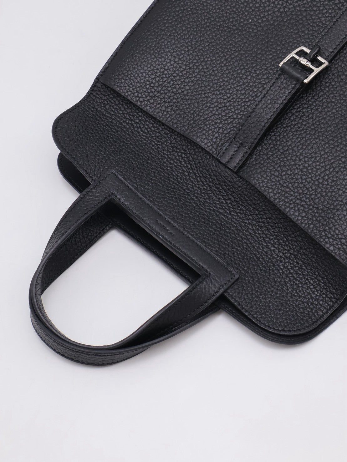 HERMES Halzan 25 - Noir 黑銀 W