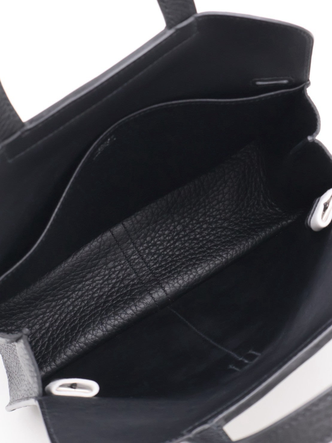 HERMES Halzan 25 - Noir 黑銀 W