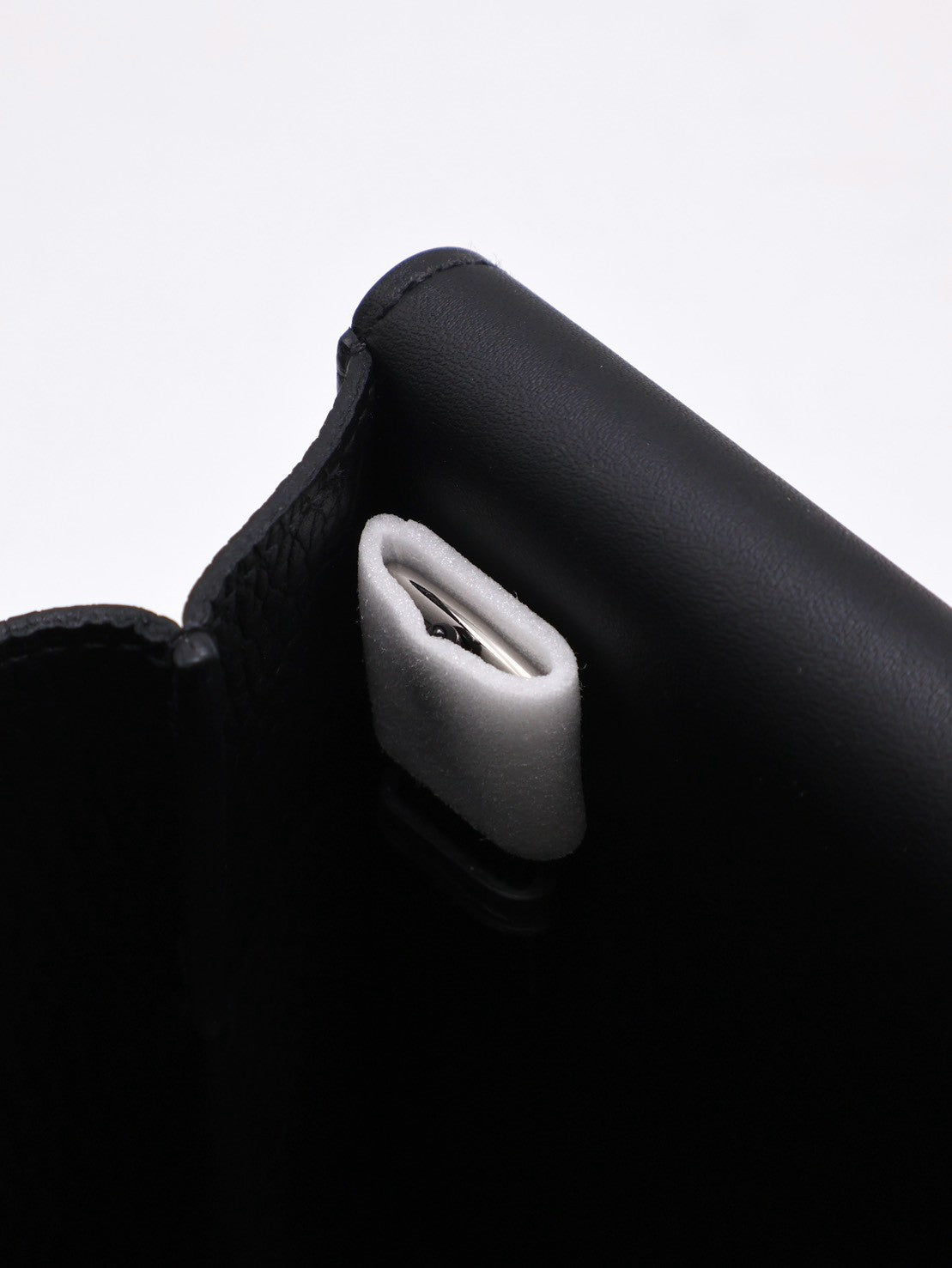 HERMES Halzan 25 - Noir 黑銀 W
