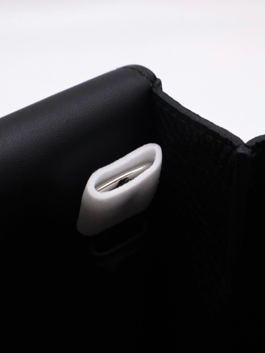 HERMES Halzan 25 - Noir 黑銀 W