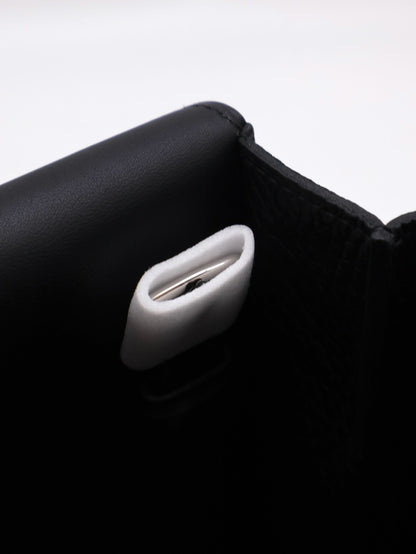 HERMES Halzan 25 - Noir 黑銀 W